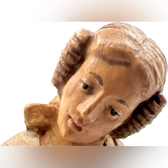 Vintage Wooden Victorian Figurine of a Man, about 6” tall, handmade art. - Picture 6 of 6